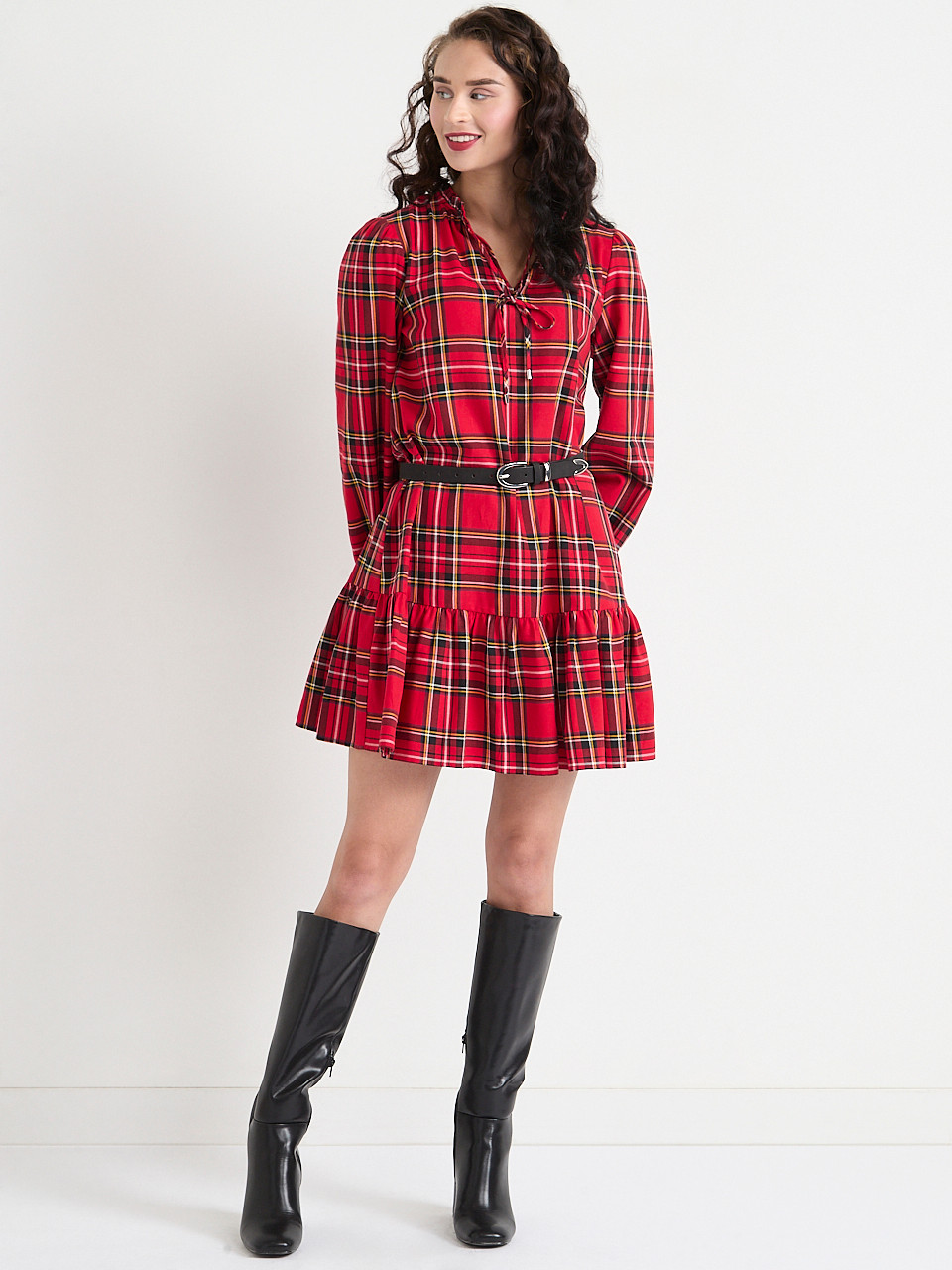 Flounce Mini Dress