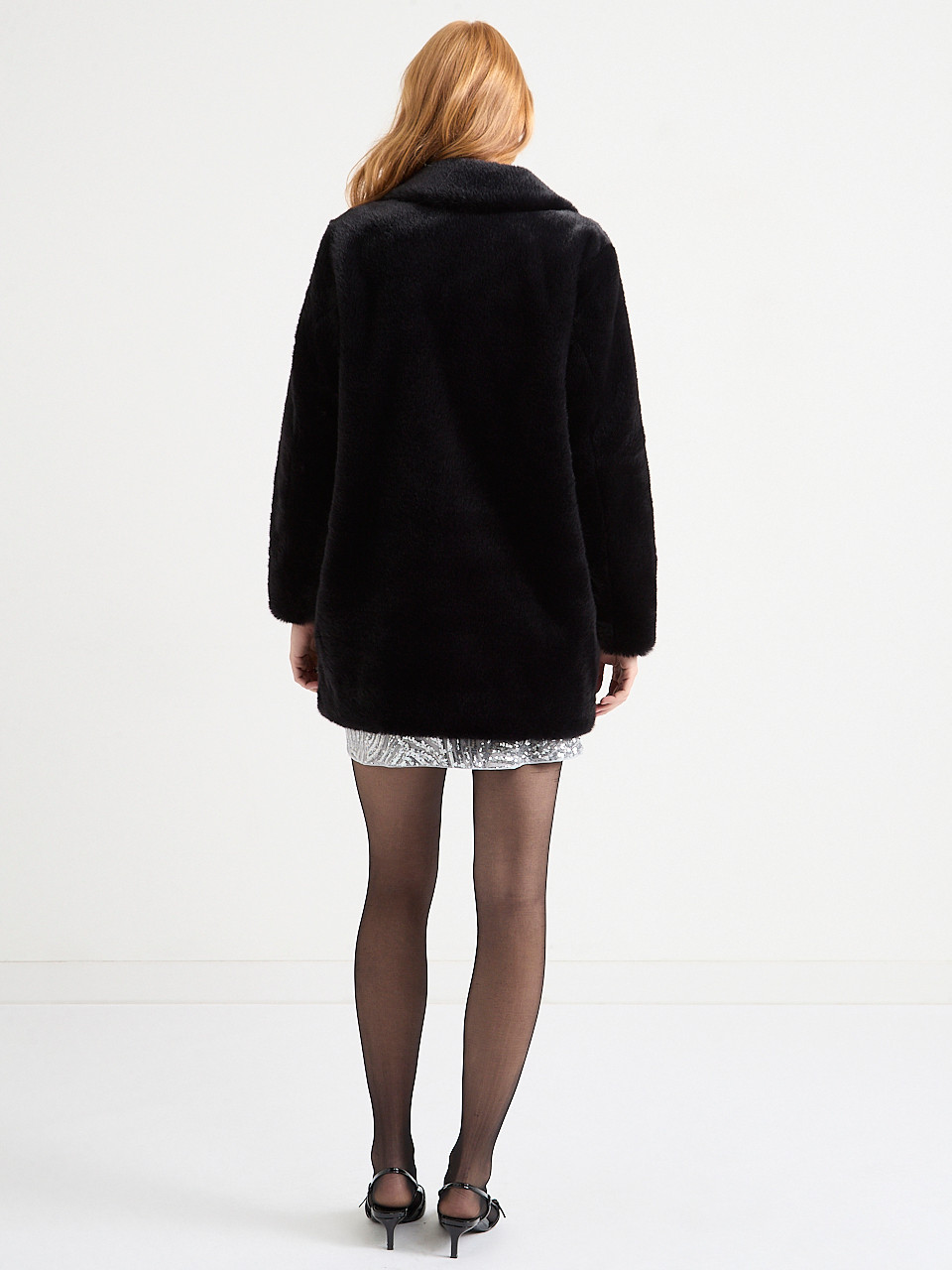 Naomi Midi Faux Fur Coat