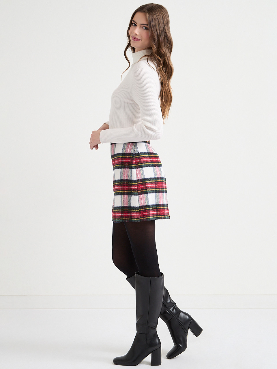 Plaid Mini Skirt