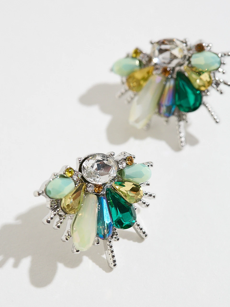Emerald Cluster Earrings