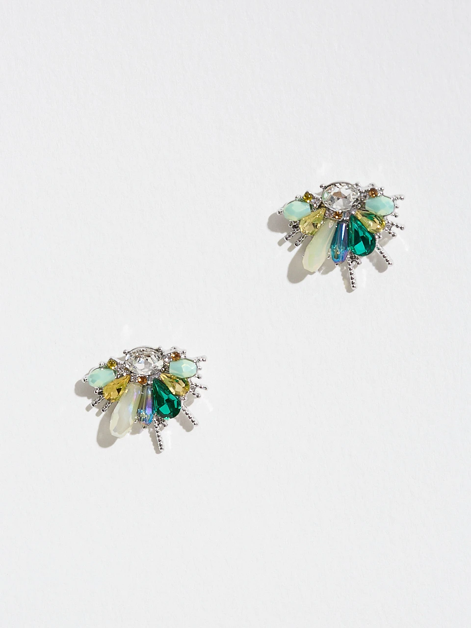 Emerald Cluster Earrings