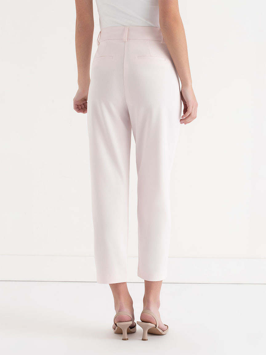Spencer Straight Crop Pant in Barely Pink