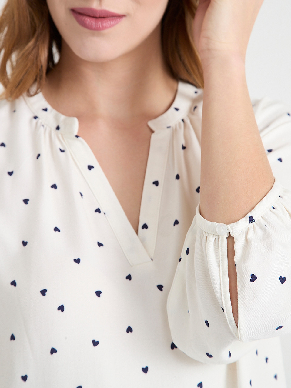 Bubble Sleeve Henley