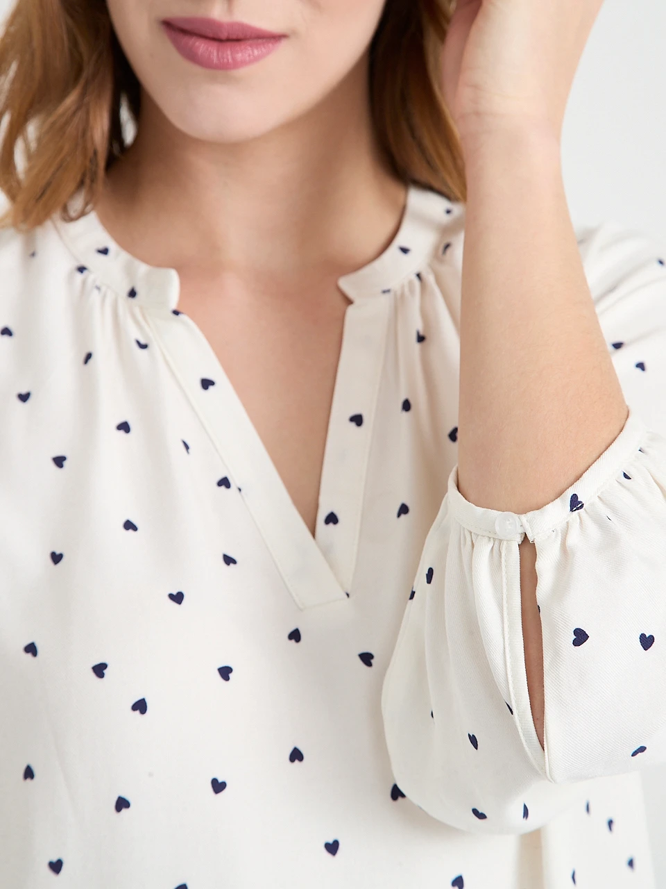 Bubble Sleeve Henley