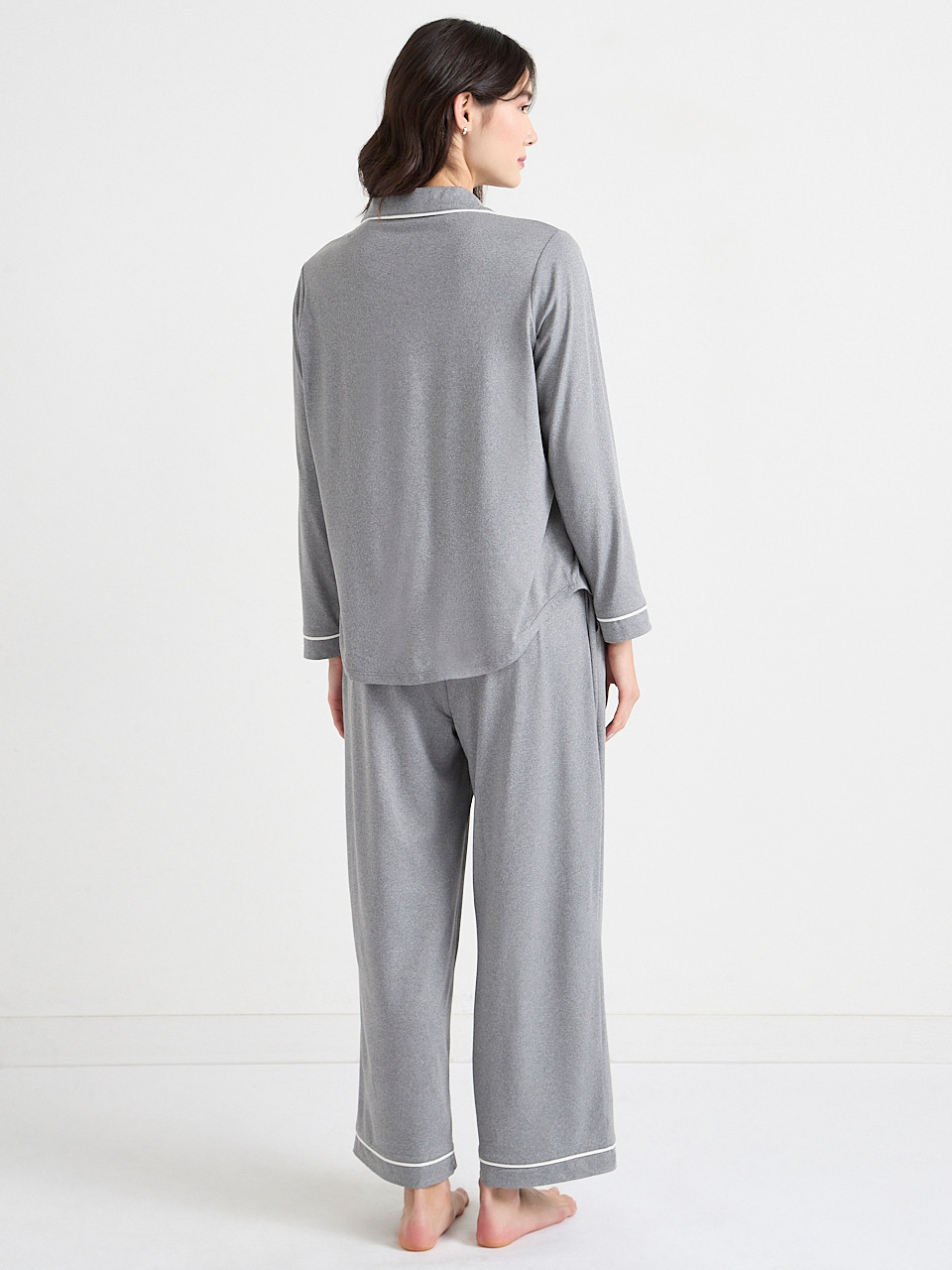 Button Down Top & Full Pant PJ Set