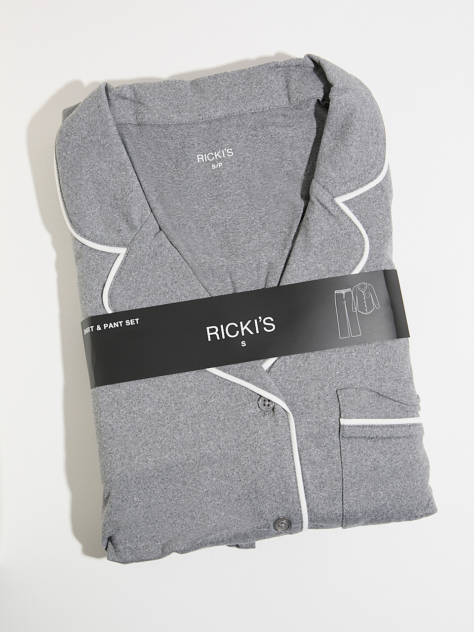 Button Down Top & Full Pant PJ Set