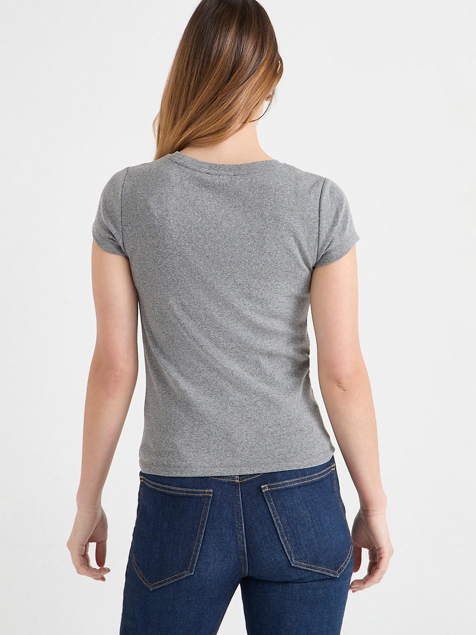 Fitted Tee with Short Sleeeves