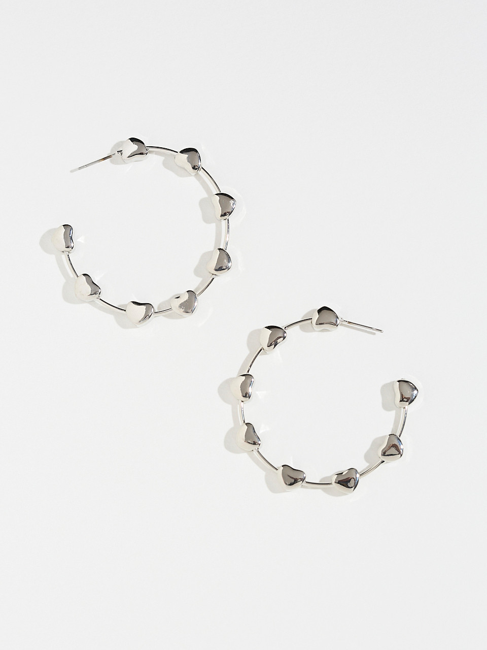 Heart Hoop Earrings