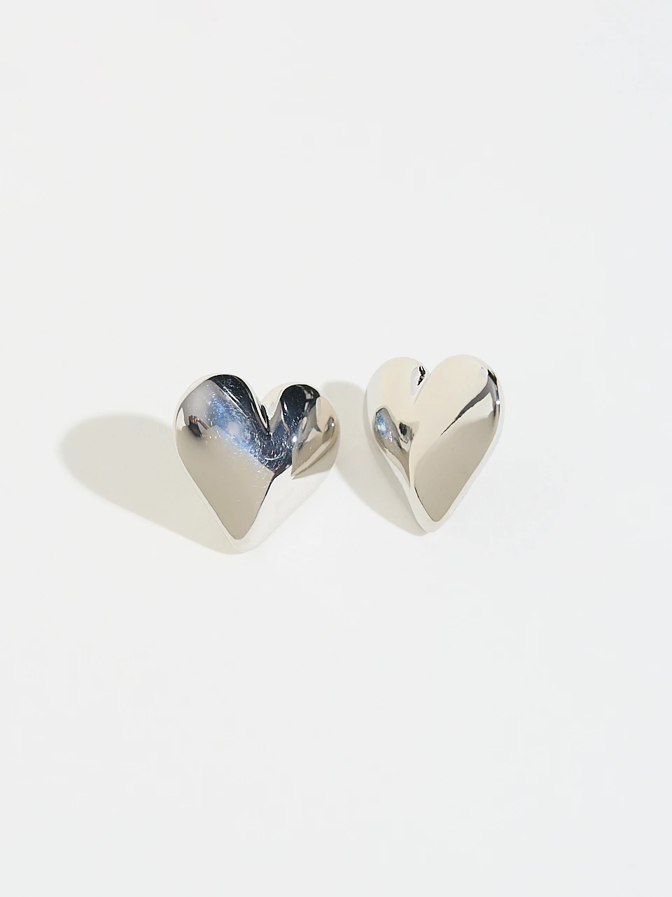 Large Heart Stud Earrings