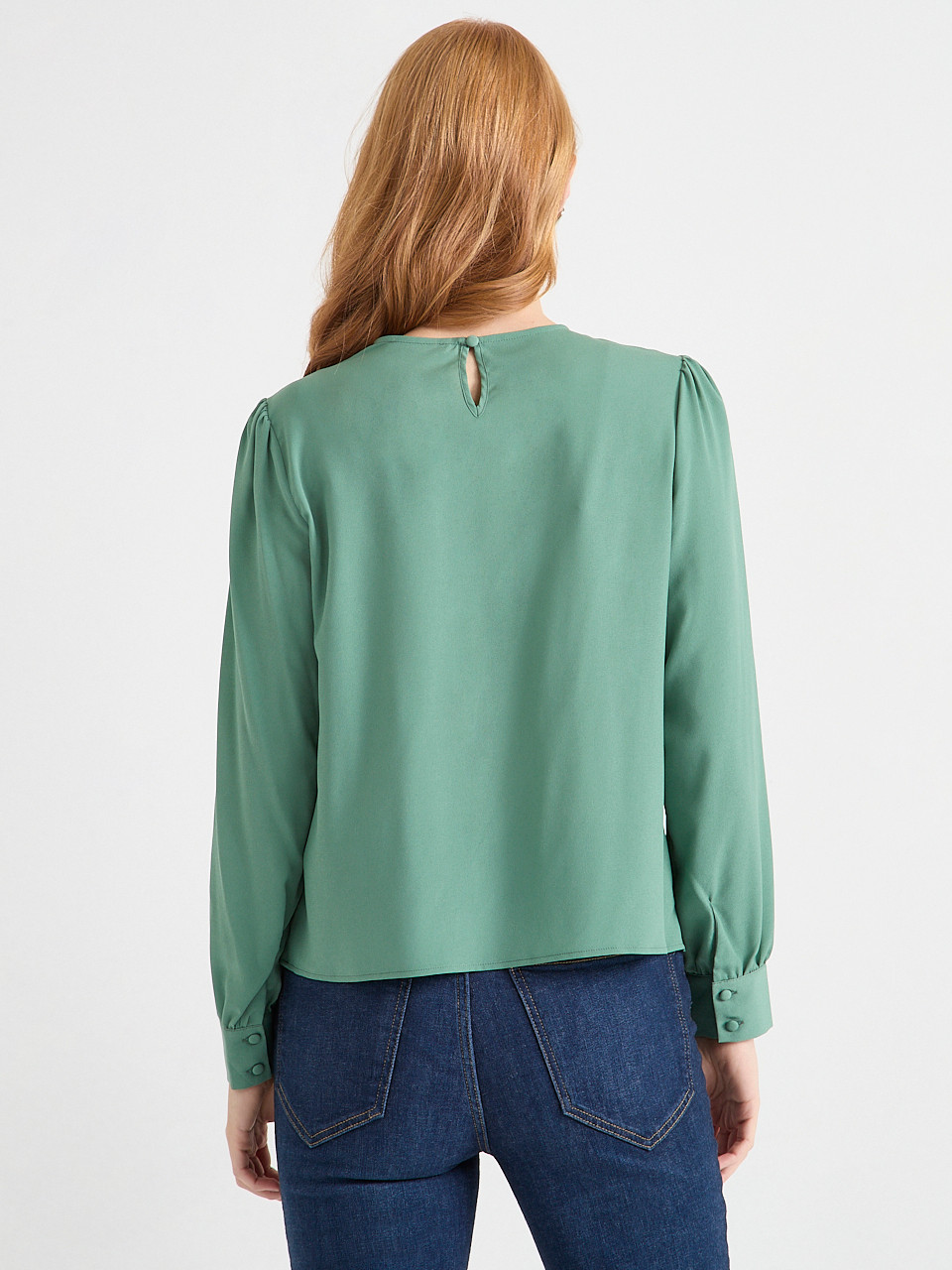 Long Sleeve Embroidered Blouse