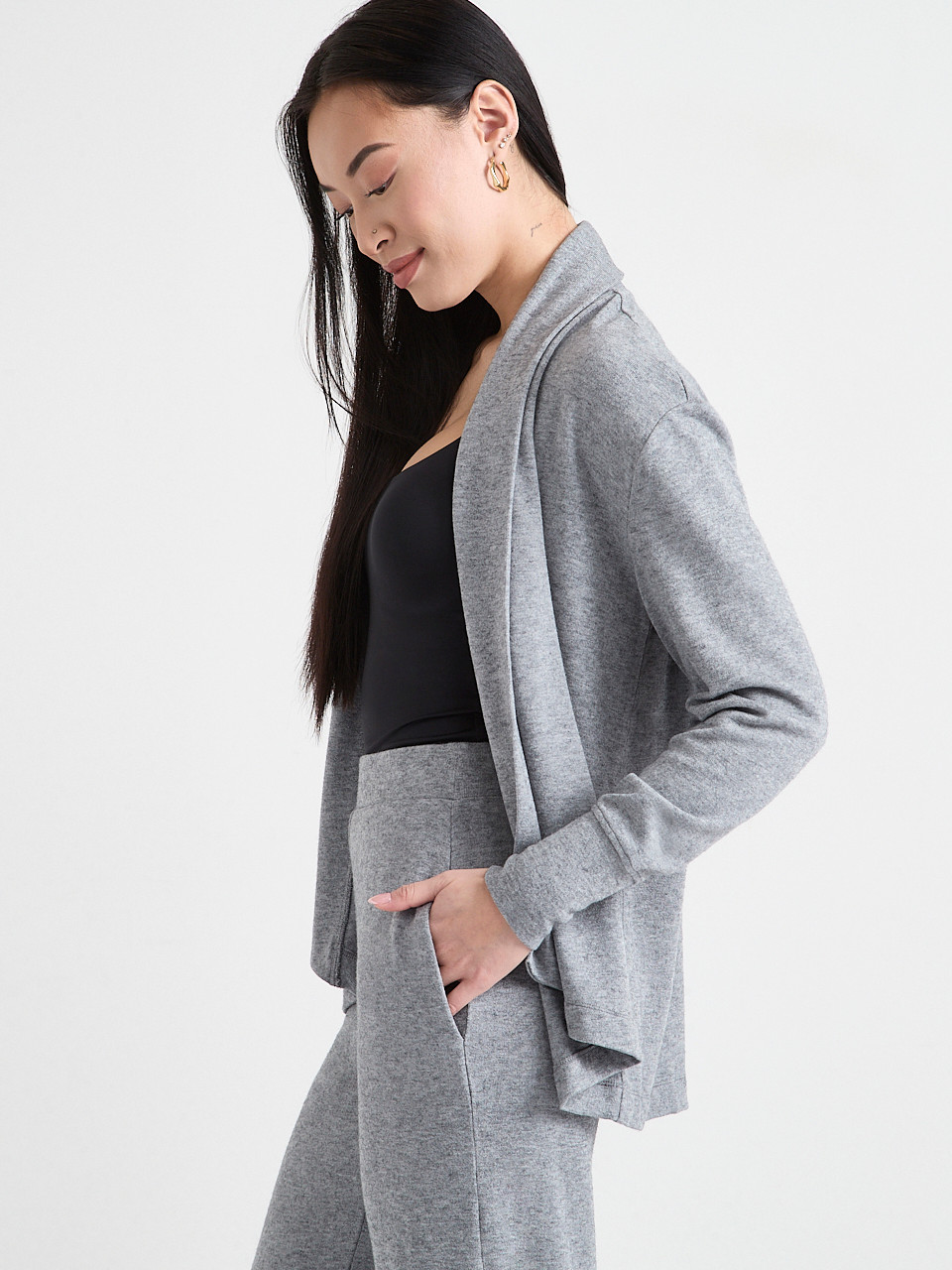 Long Sleeve Hacci Cover Up