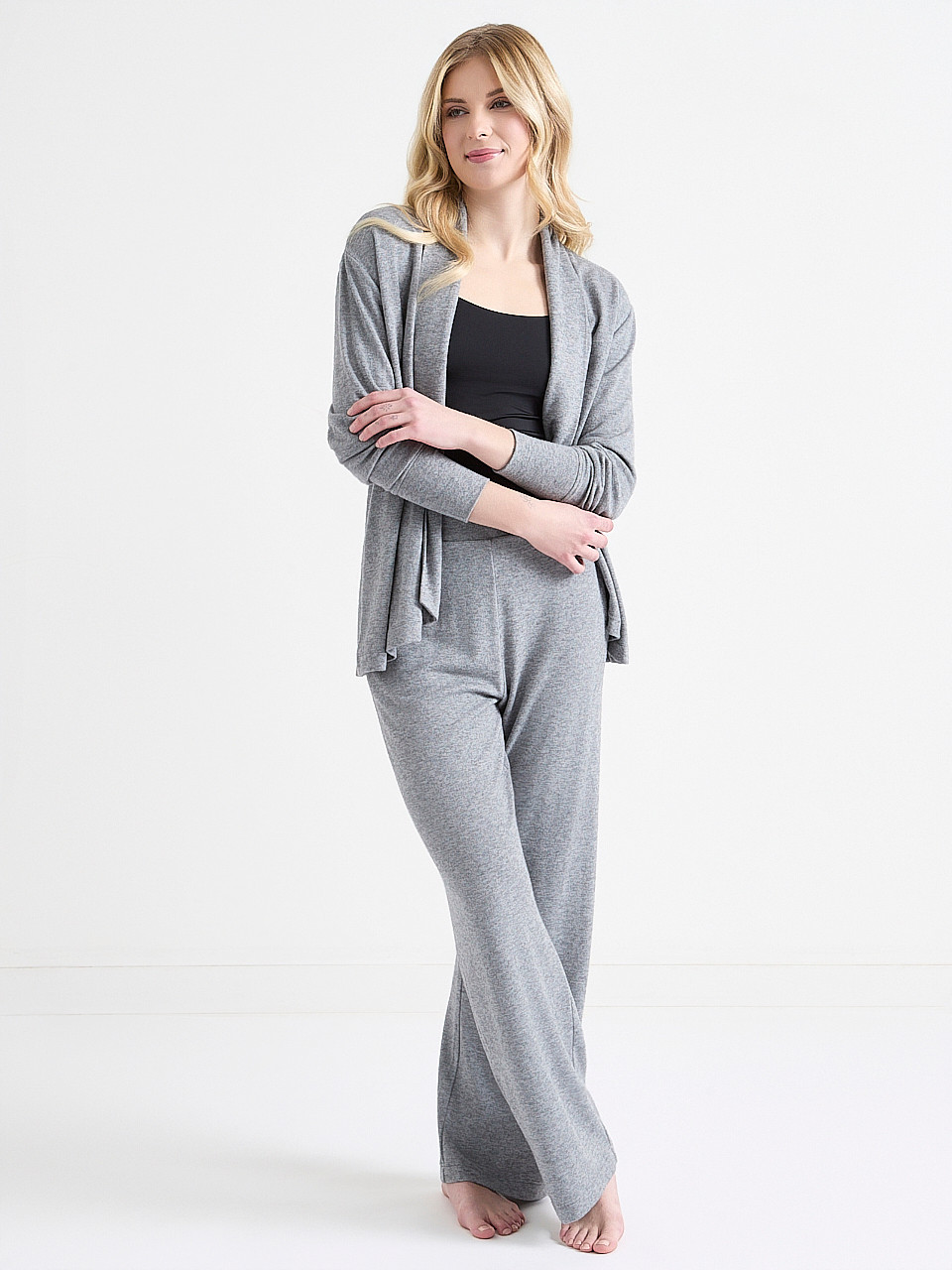 Long Sleeve Hacci Cover Up