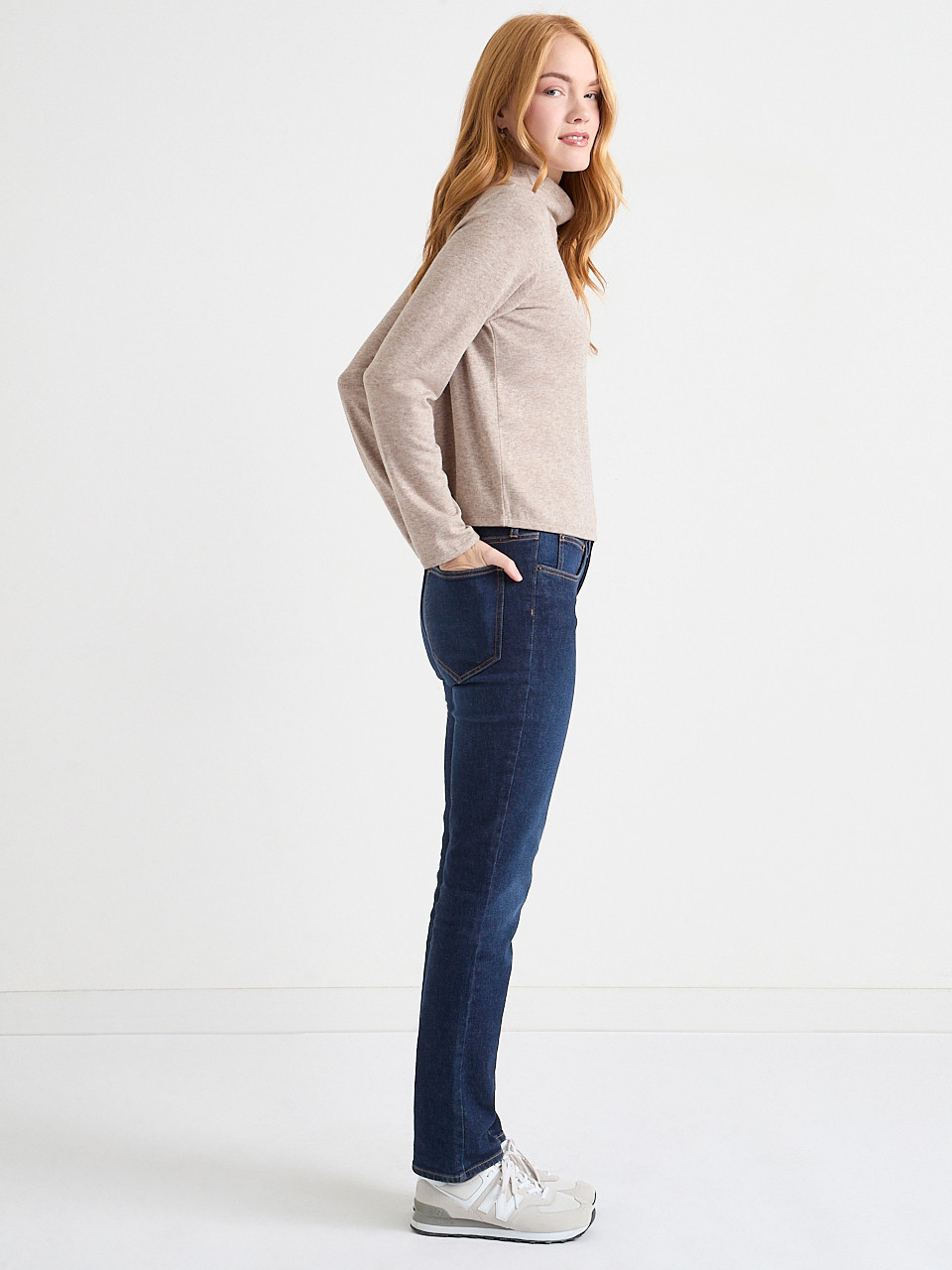 Long Sleeve Hacci Turtleneck