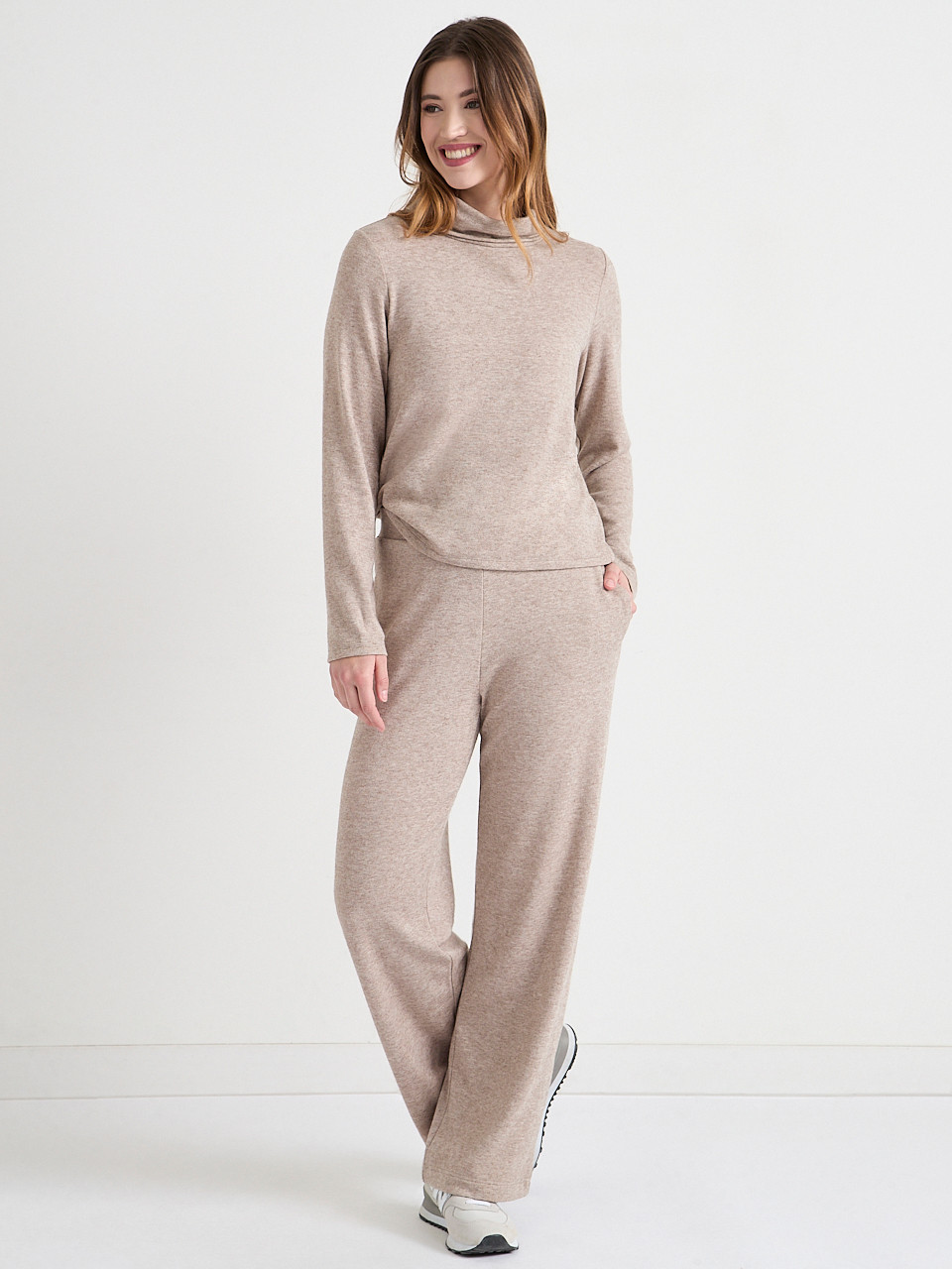 Long Sleeve Hacci Turtleneck