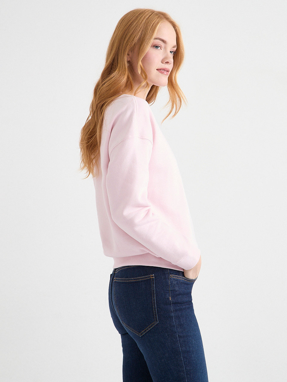 Long-Sleeved Fleece Sweatshirt