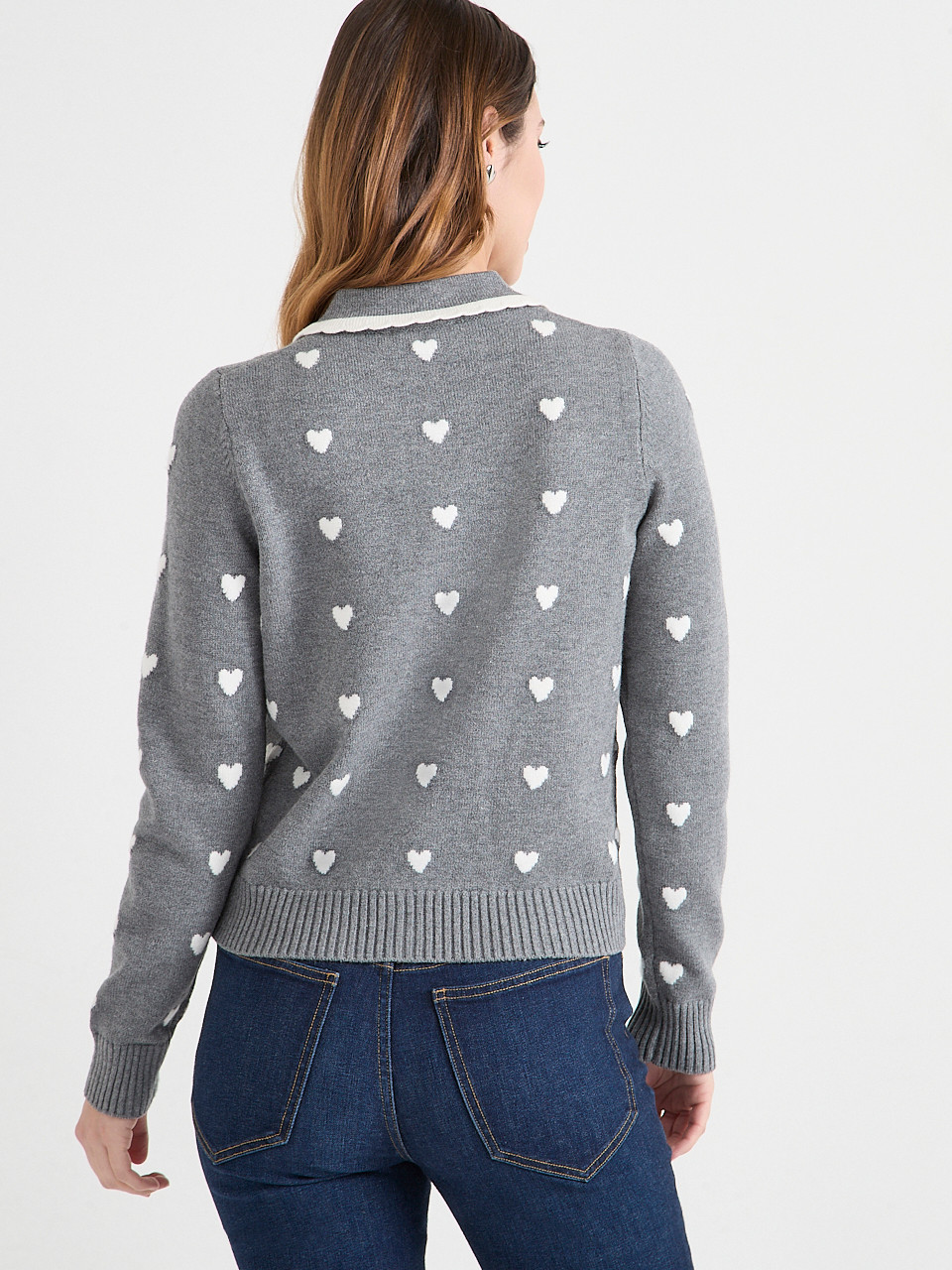 Pan Collar Cardigan Sweater