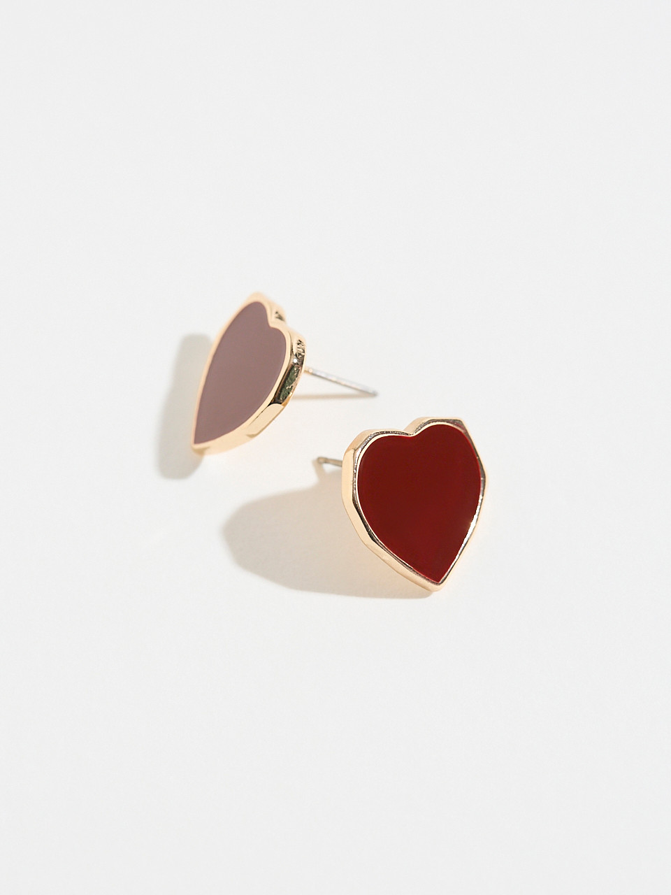 Red Heart Stud Earrings