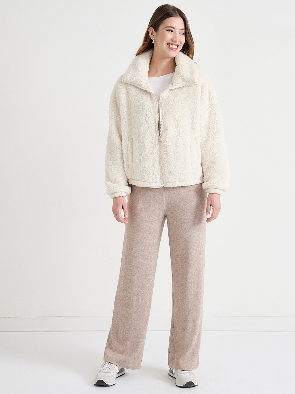 Sherpa Zipper-Front Jacket