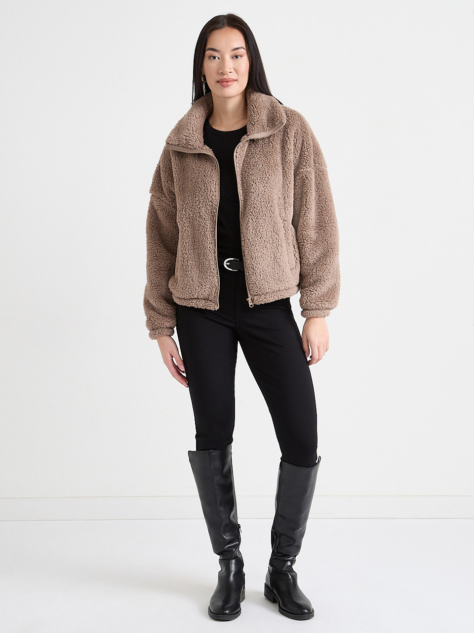 Sherpa Zip-Up Jacket