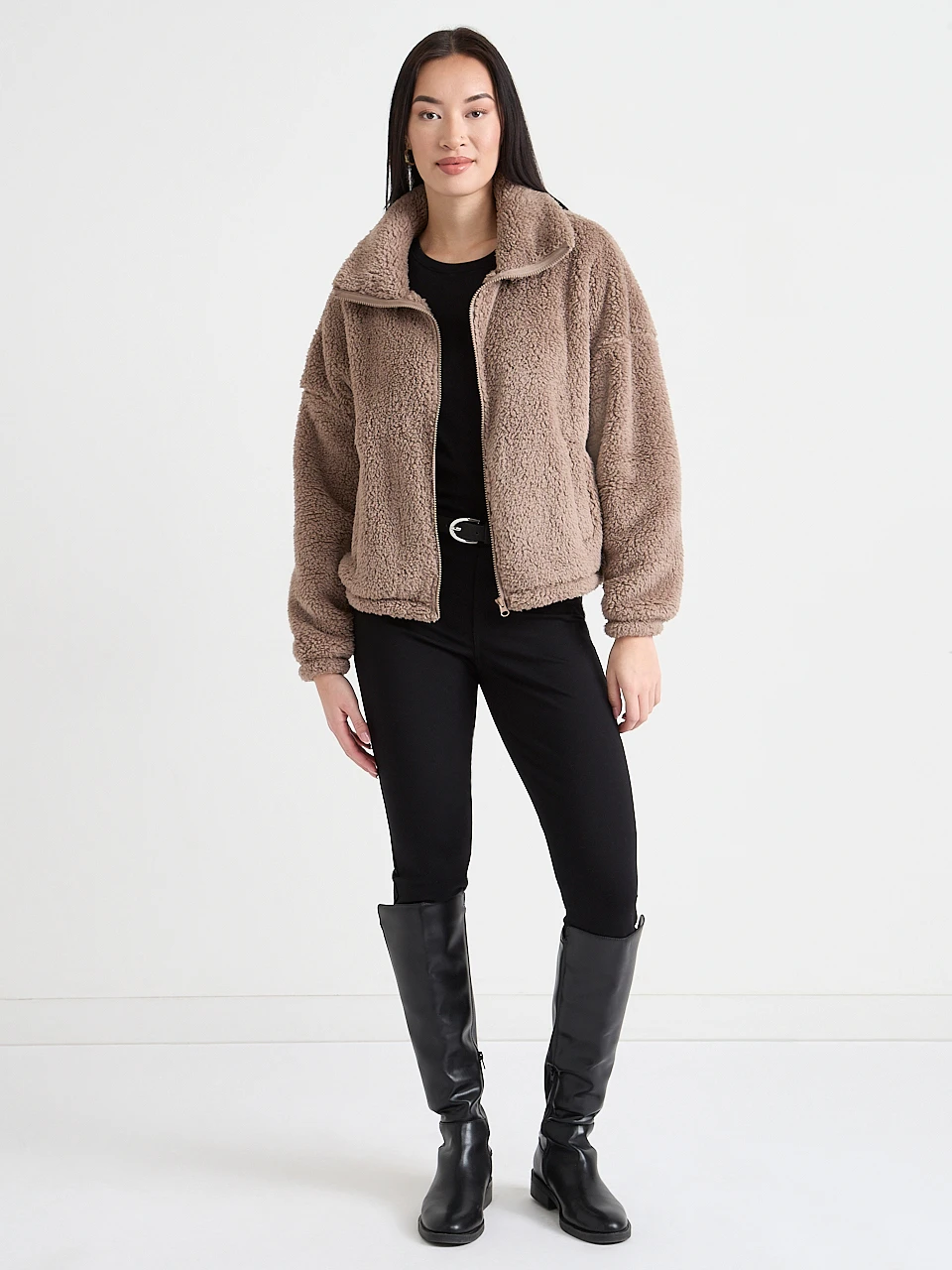 Sherpa Zip-Up Jacket
