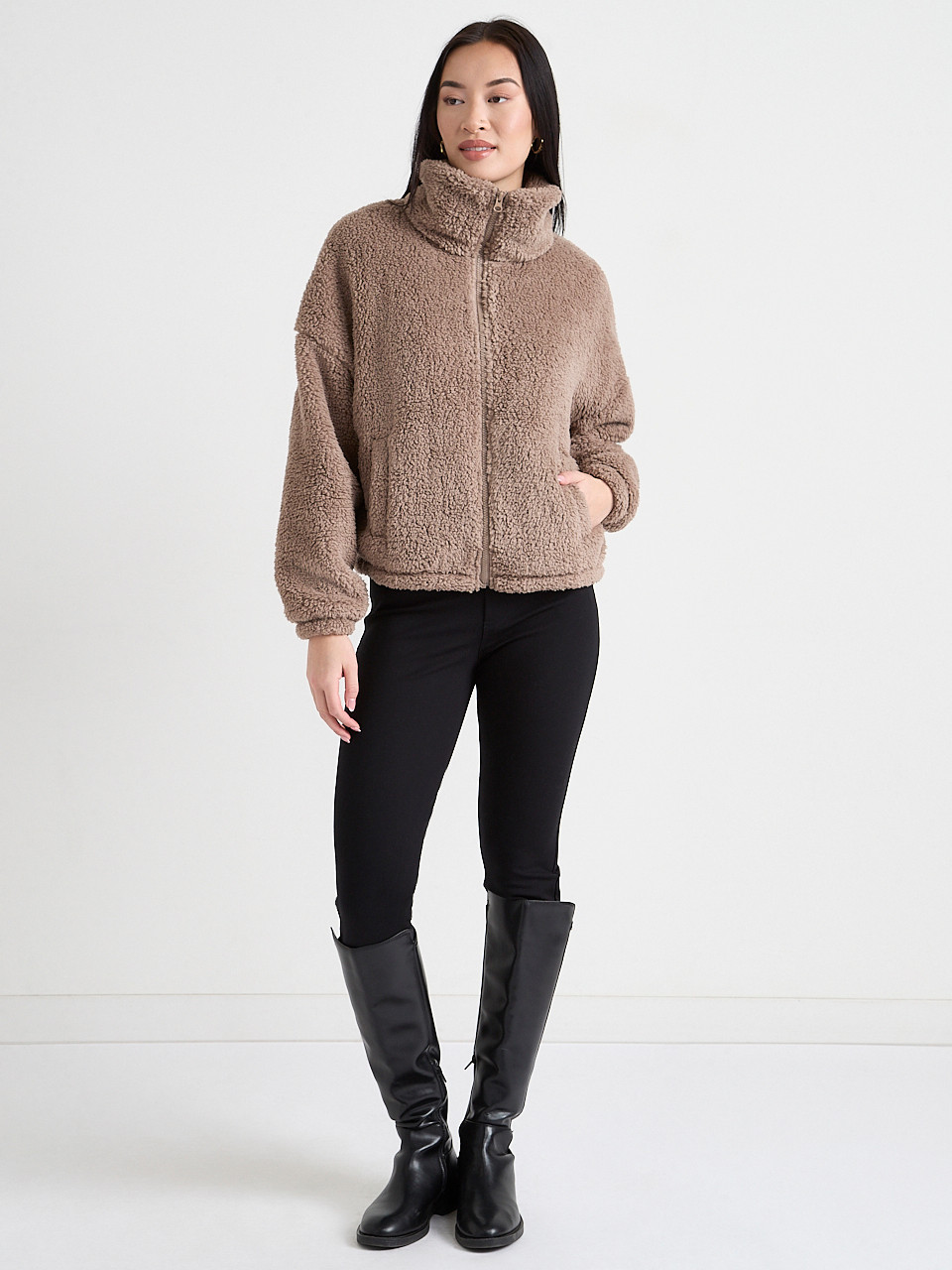 Sherpa Zip-Up Jacket