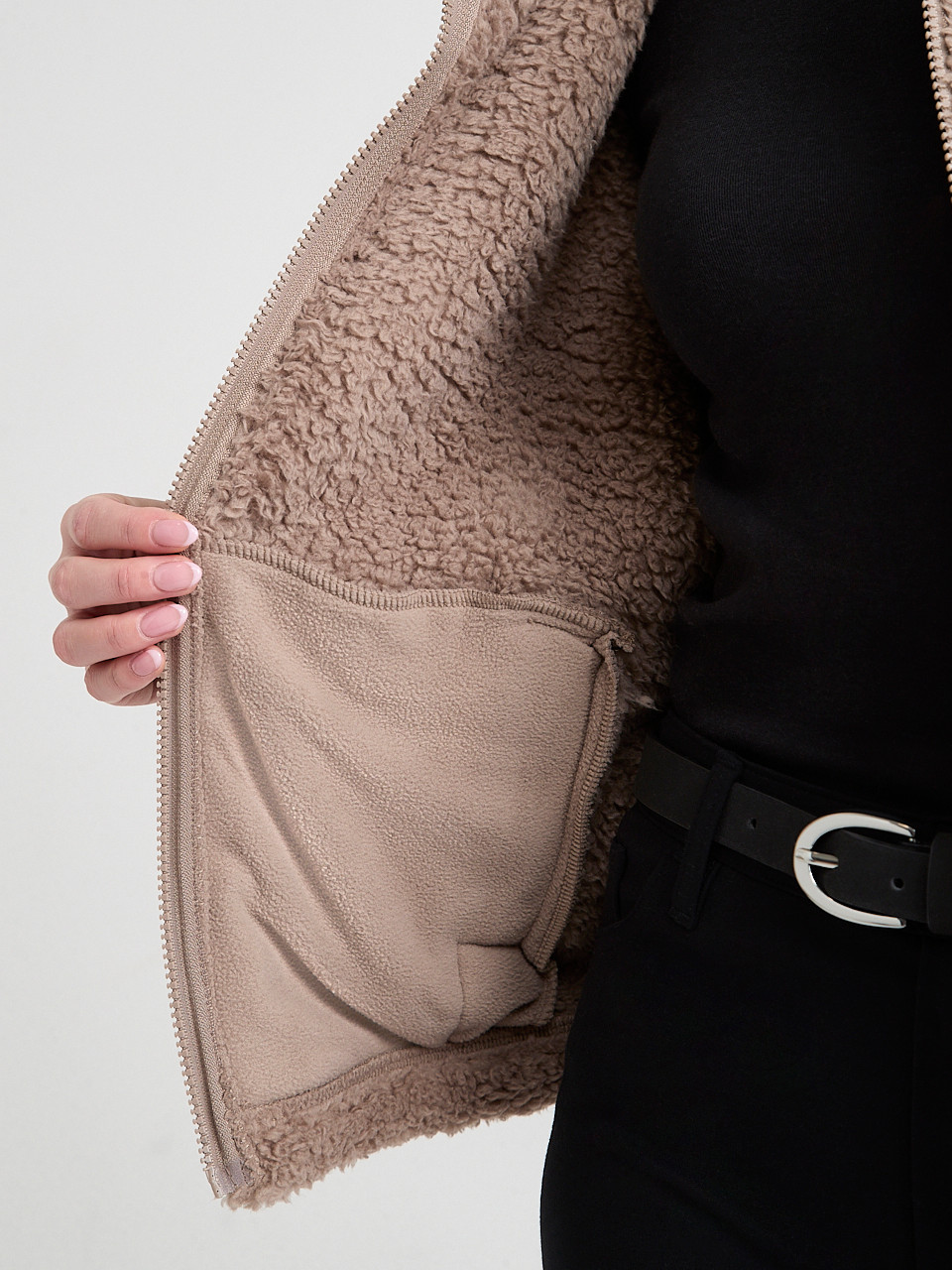 Sherpa Zip-Up Jacket