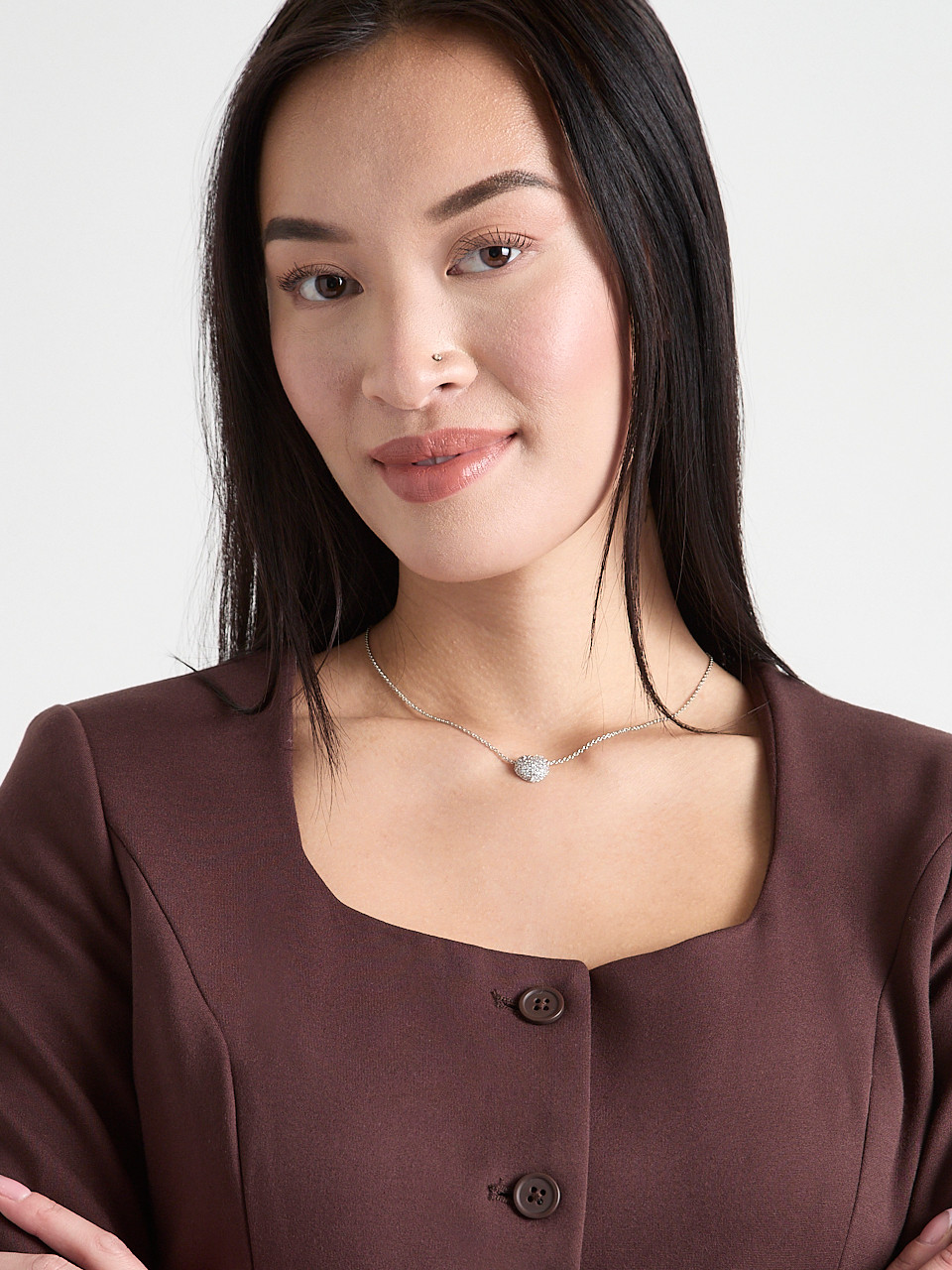 Short Delicate Heart Necklace