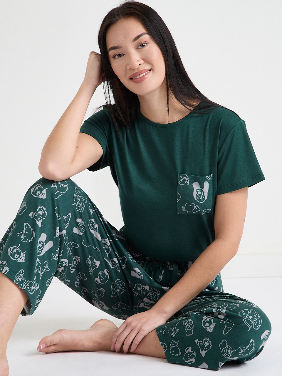 T-Shirt & Straight Leg Sleep Set