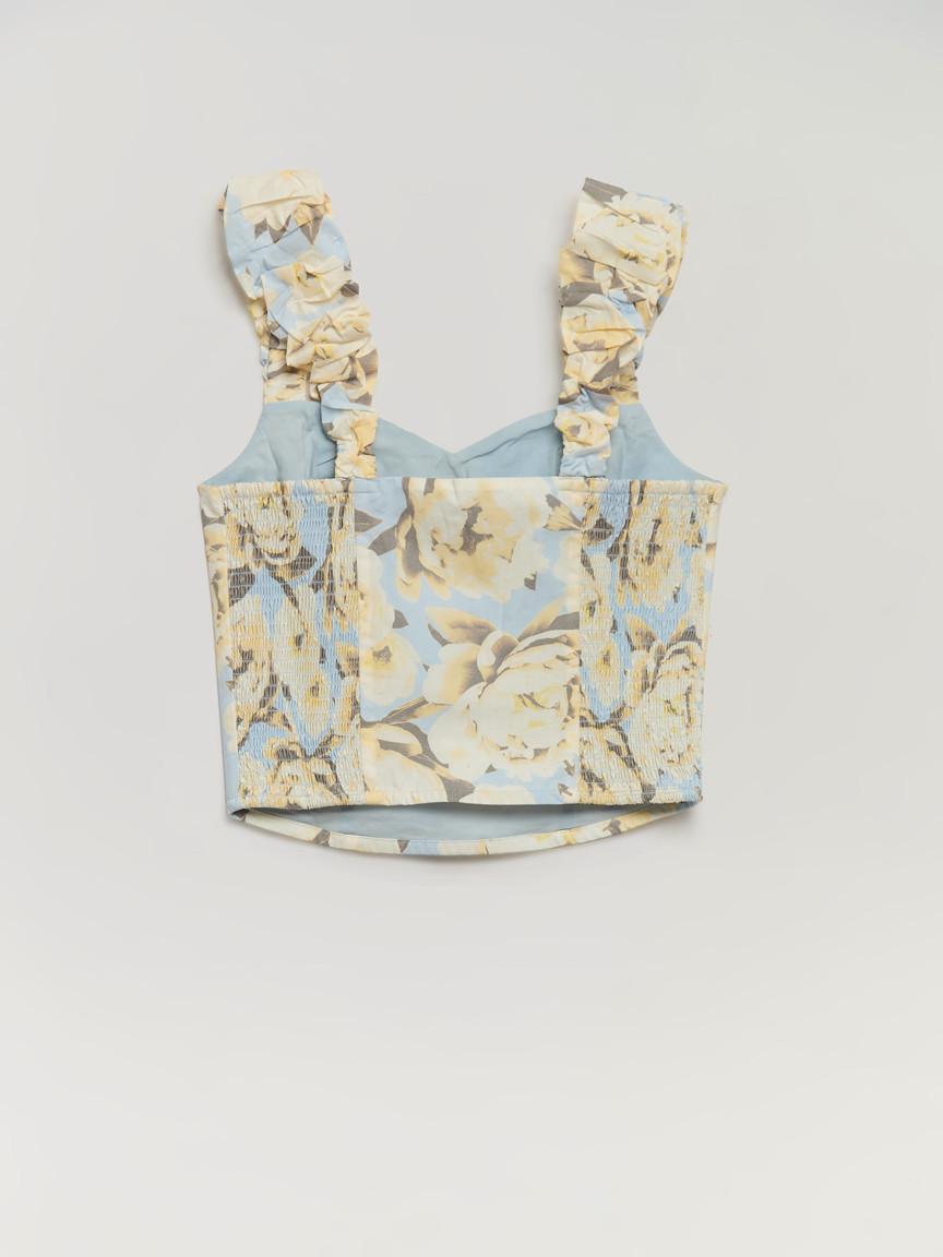 Poplin Tank Blouse Pale Banana