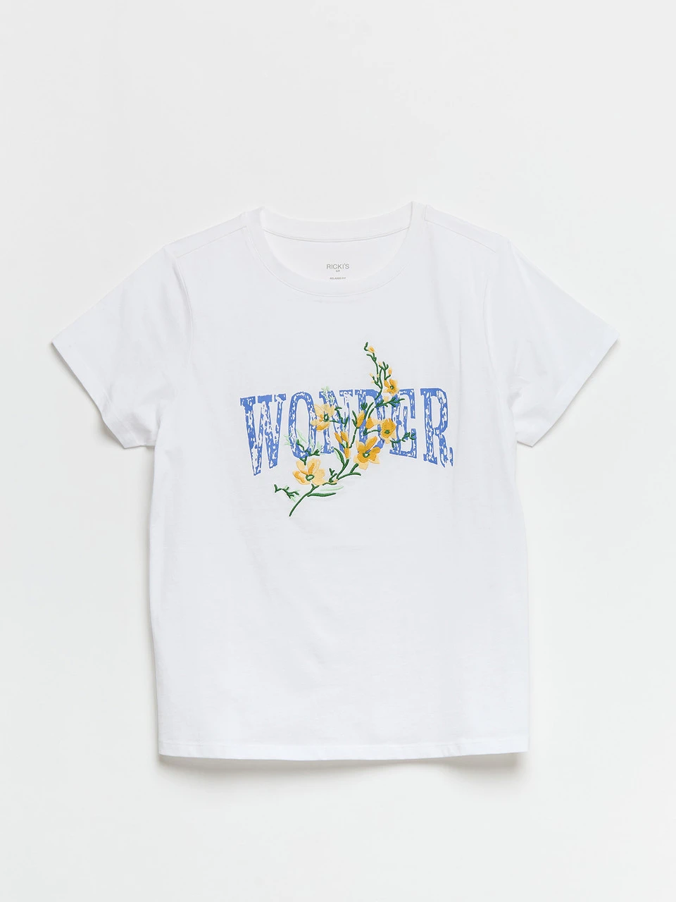 Relaxed Crew Neck T-Shirt in Kentucky Blue Stripe