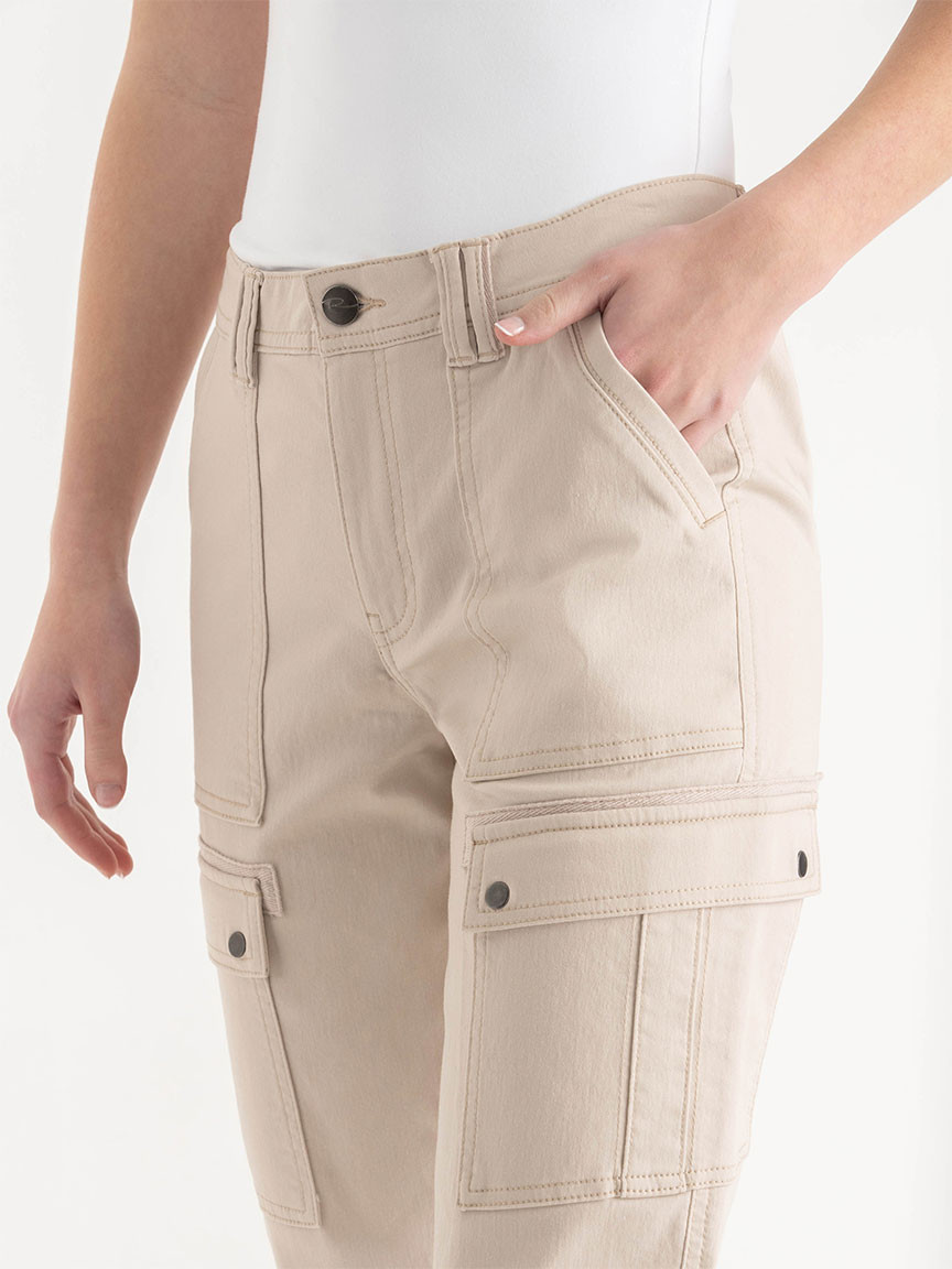 Utility Capri Pant in Stone