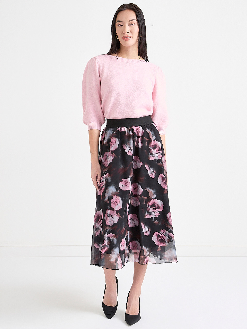 Flowy Midi Skirt