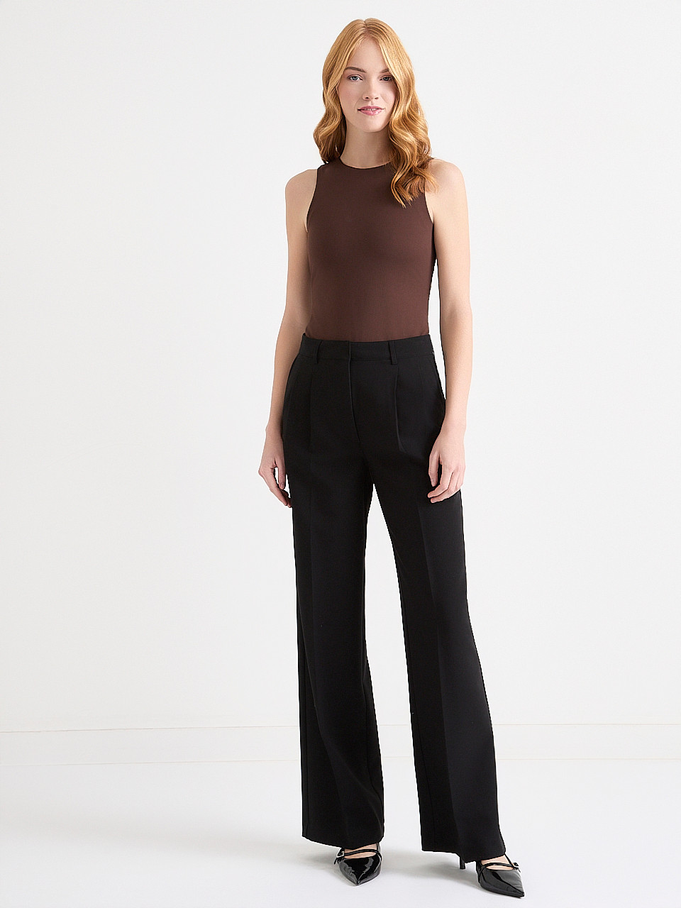 High-Neck Sleeveless Bodysuit