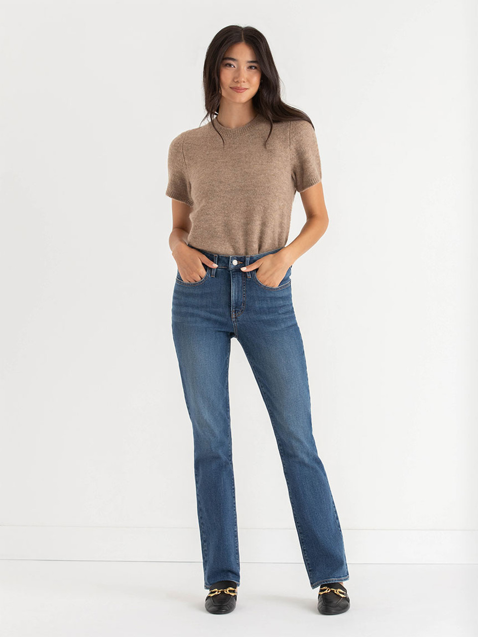 Stevie High Rise Straight Leg Jeans Stevie High Rise Straight Leg Jeans