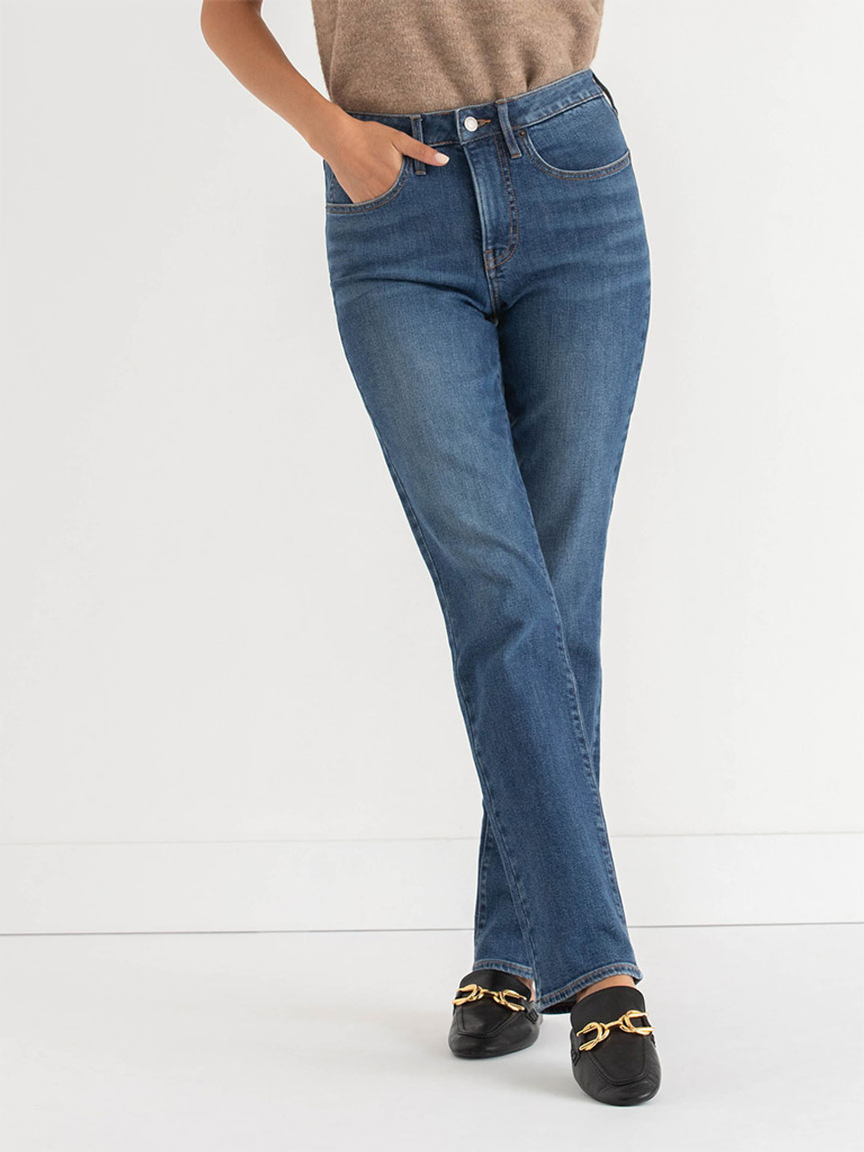 Stevie High Rise Straight Leg Jeans Stevie High Rise Straight Leg Jeans