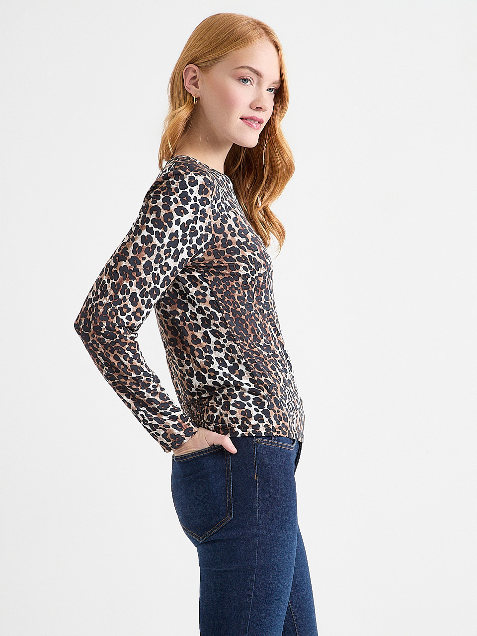 Long Sleeve Modal Crew Neck