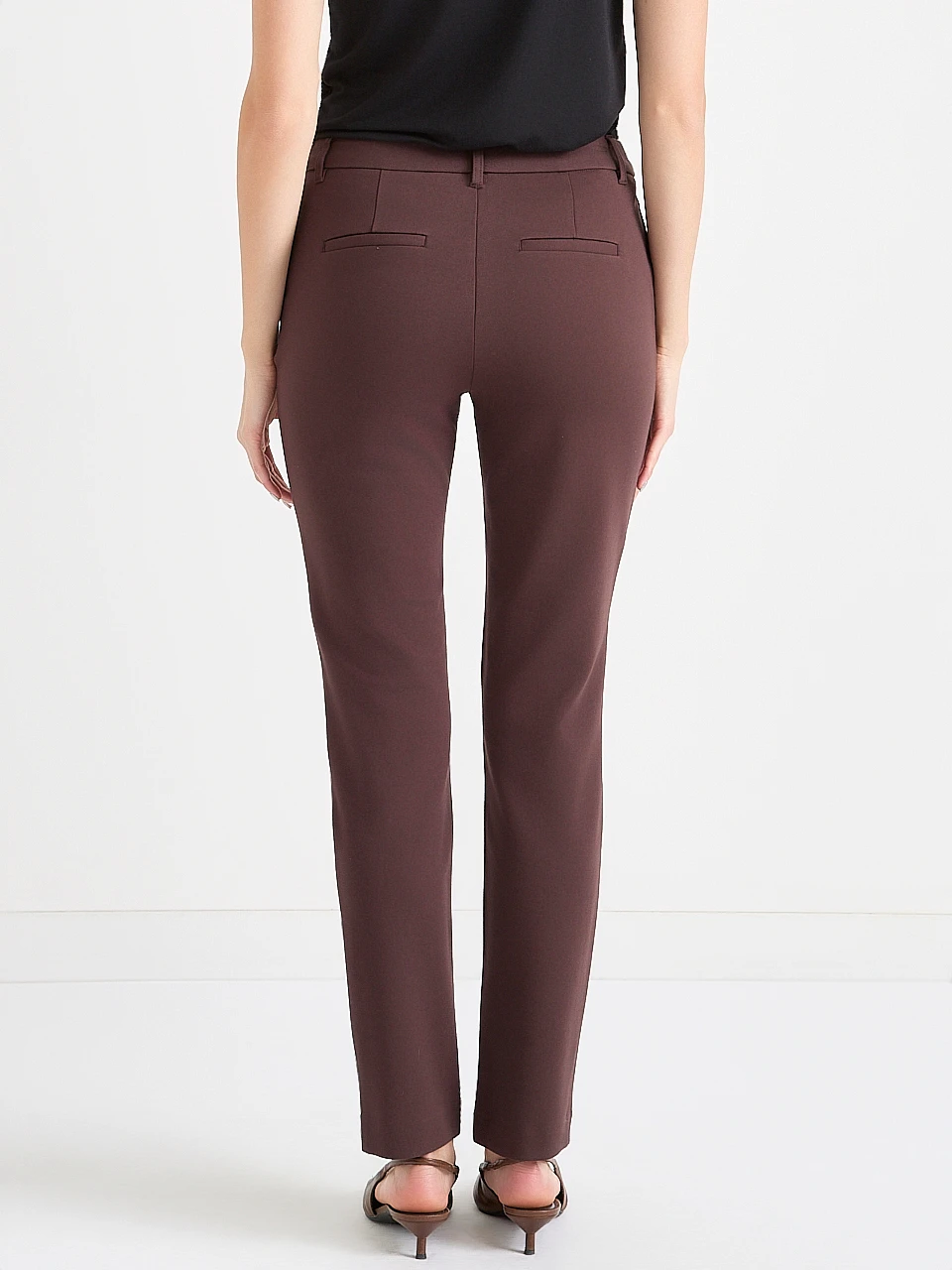 Mid Rise Slim Ankle Pant
