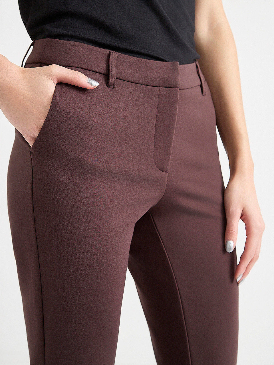 Mid Rise Slim Ankle Pant