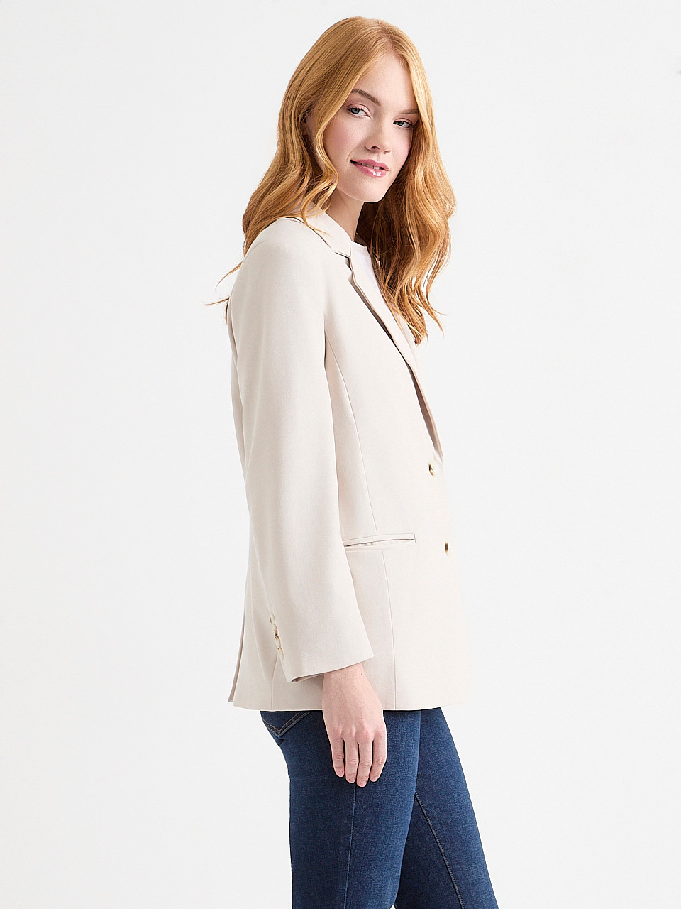 Relaxed Mid Length Blazer