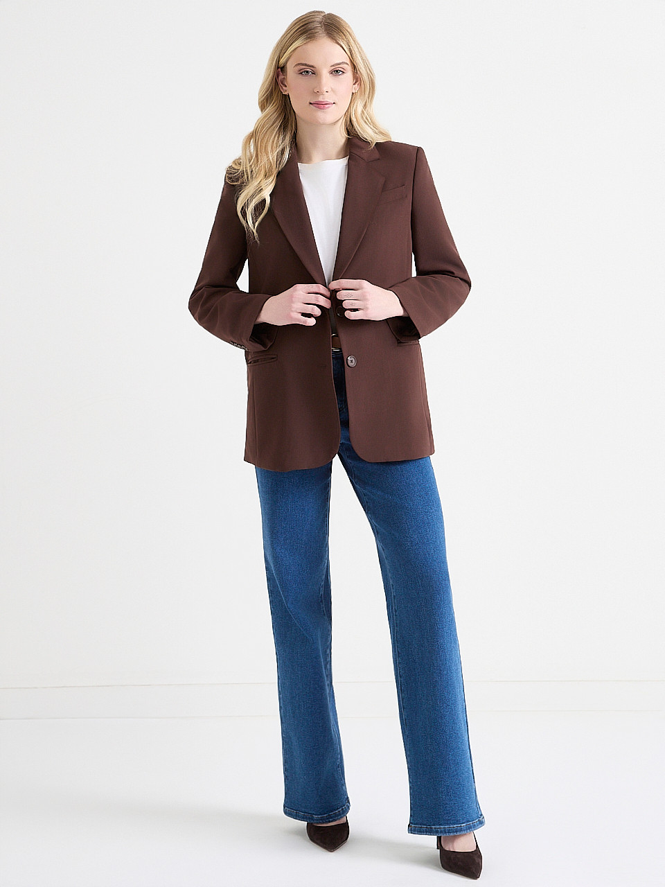 Relaxed Mid-Length Blazer