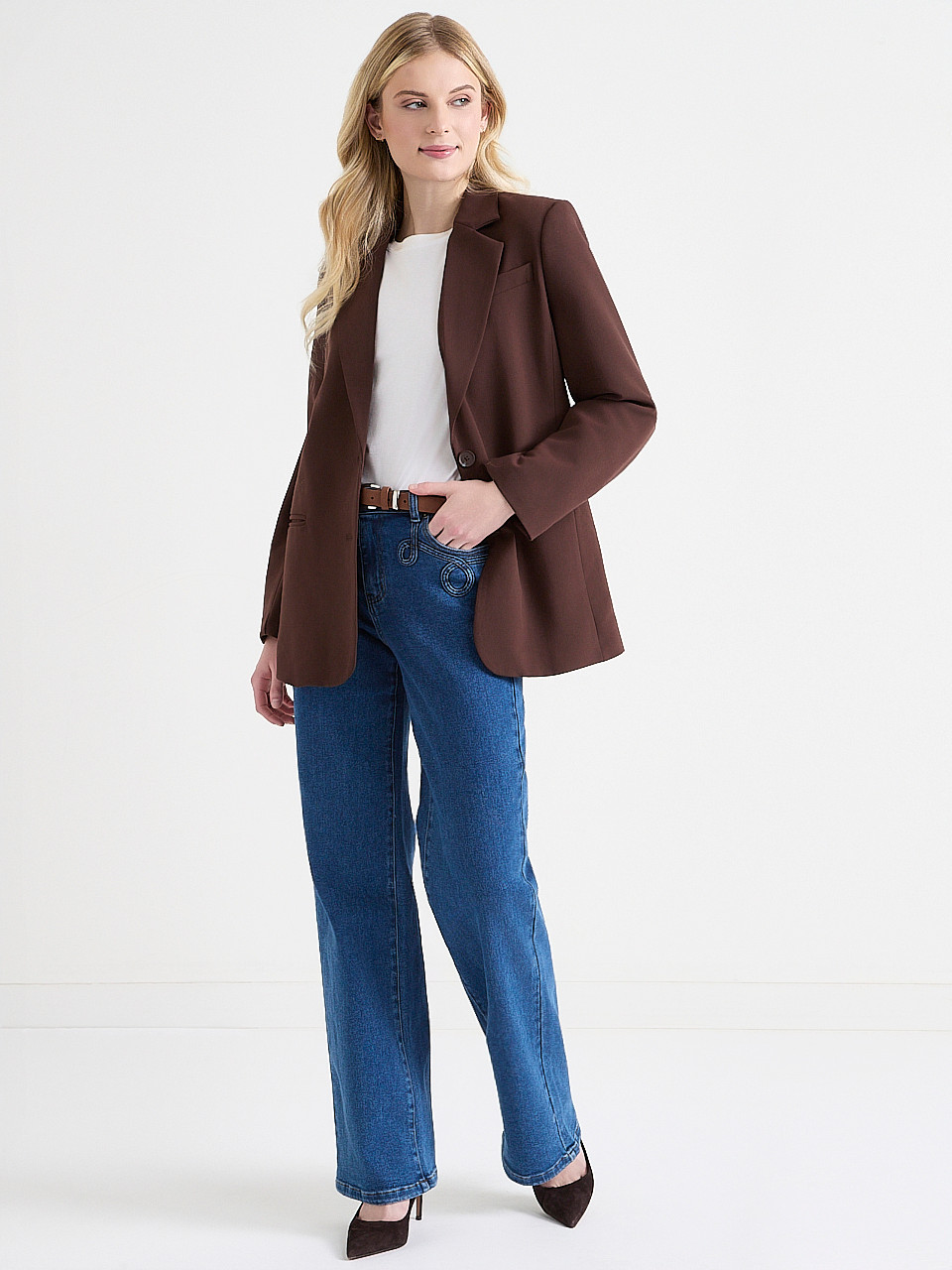 Relaxed Mid-Length Blazer
