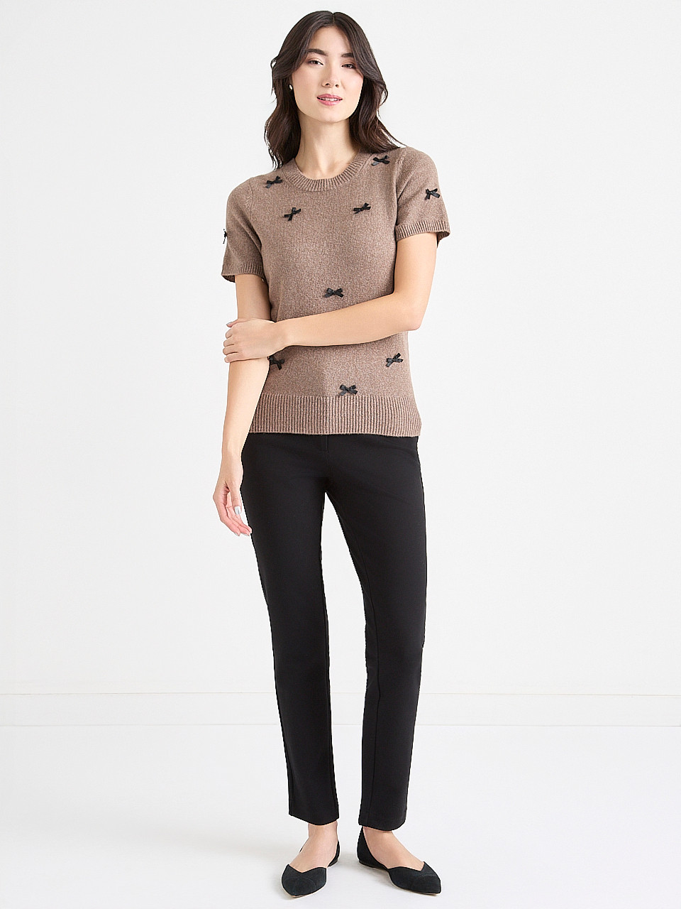 Short Sleeve Crewneck Sweater