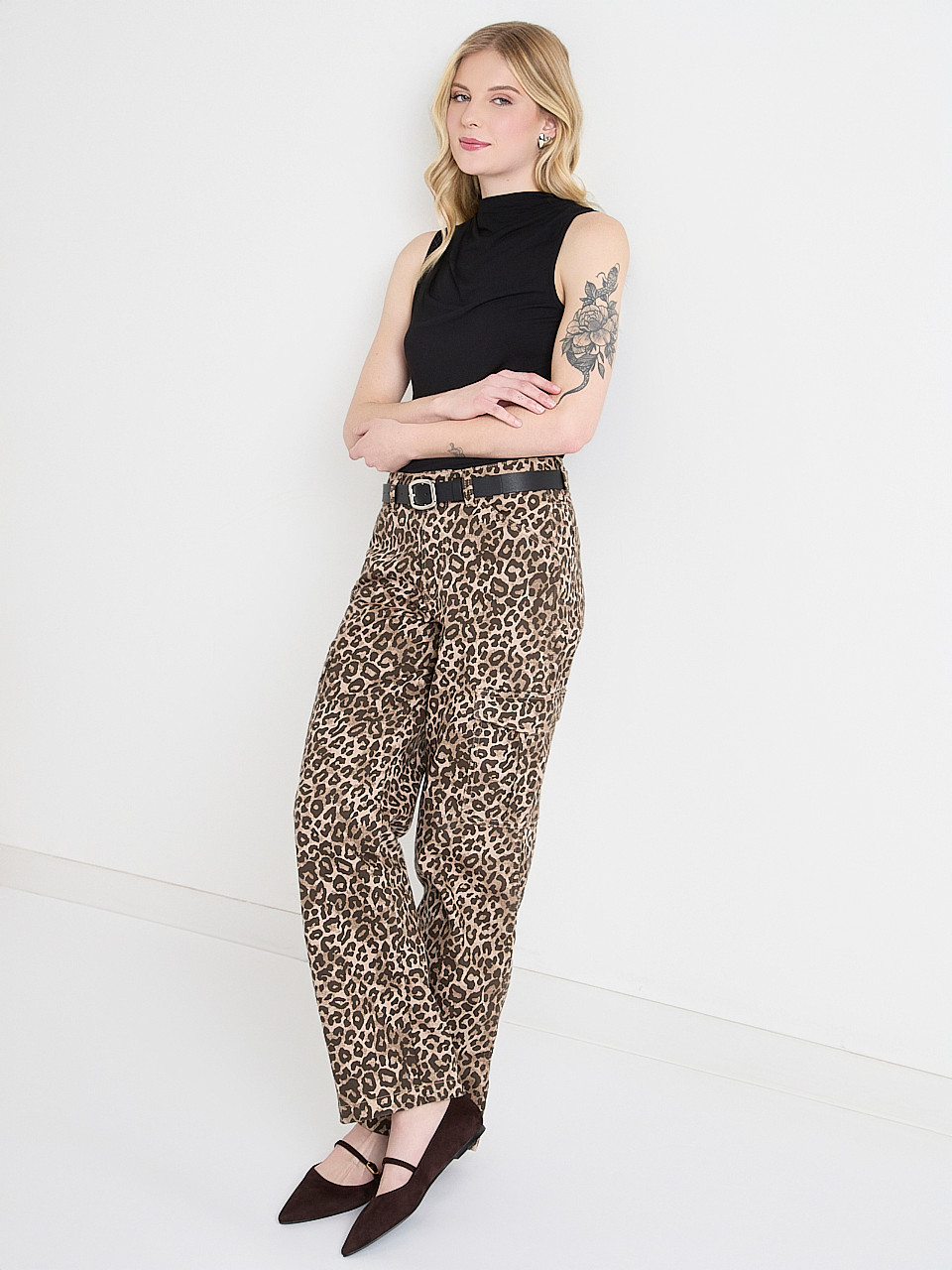 Sleeveless Modal Cowl Top