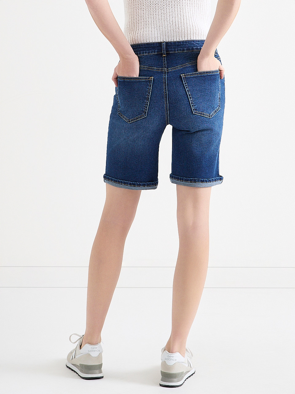 Stevie Slim Fit Bermuda Jean Short