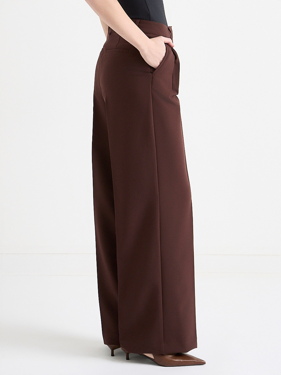 Super High Rise Pleated Wide Leg Pant