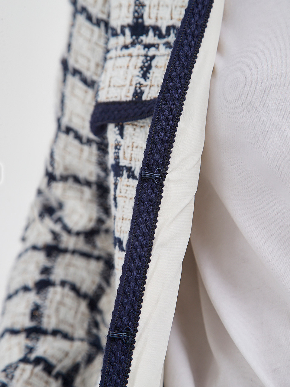 Boucle Braided Trim Blazer