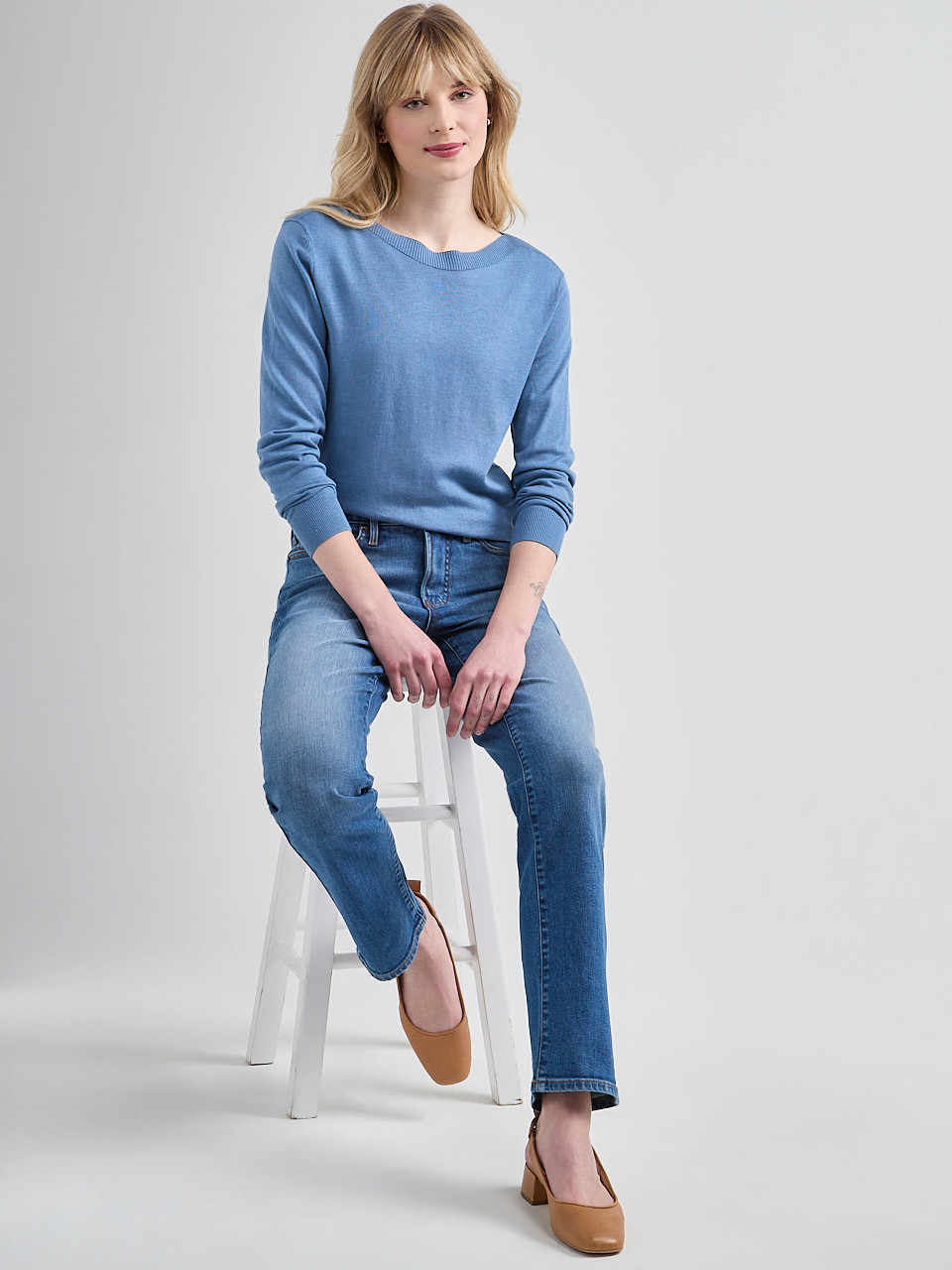 Cashmere Blend Boatneck Pullover