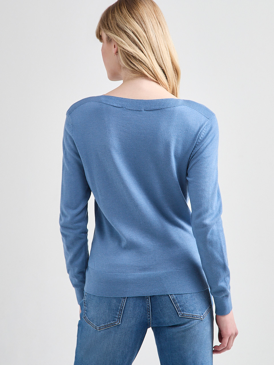 Cashmere Blend Boatneck Pullover