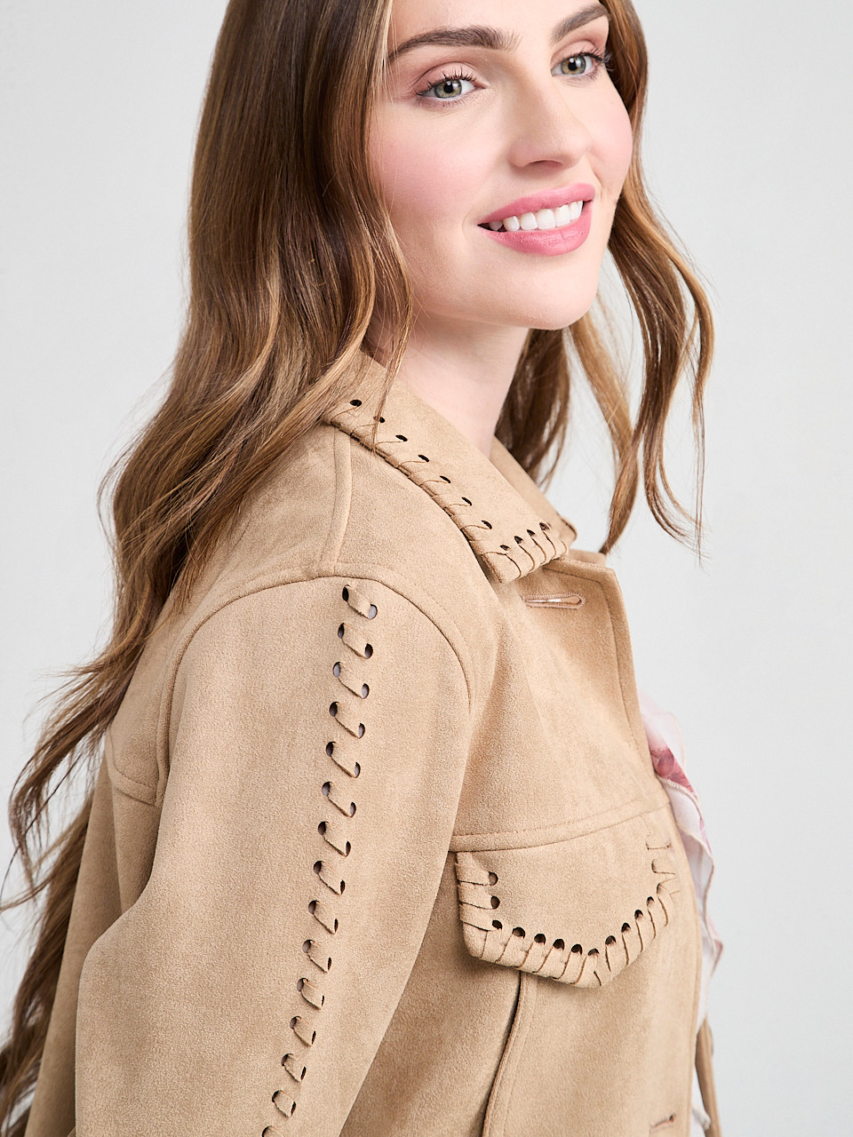 Faux Suede Western Jacket