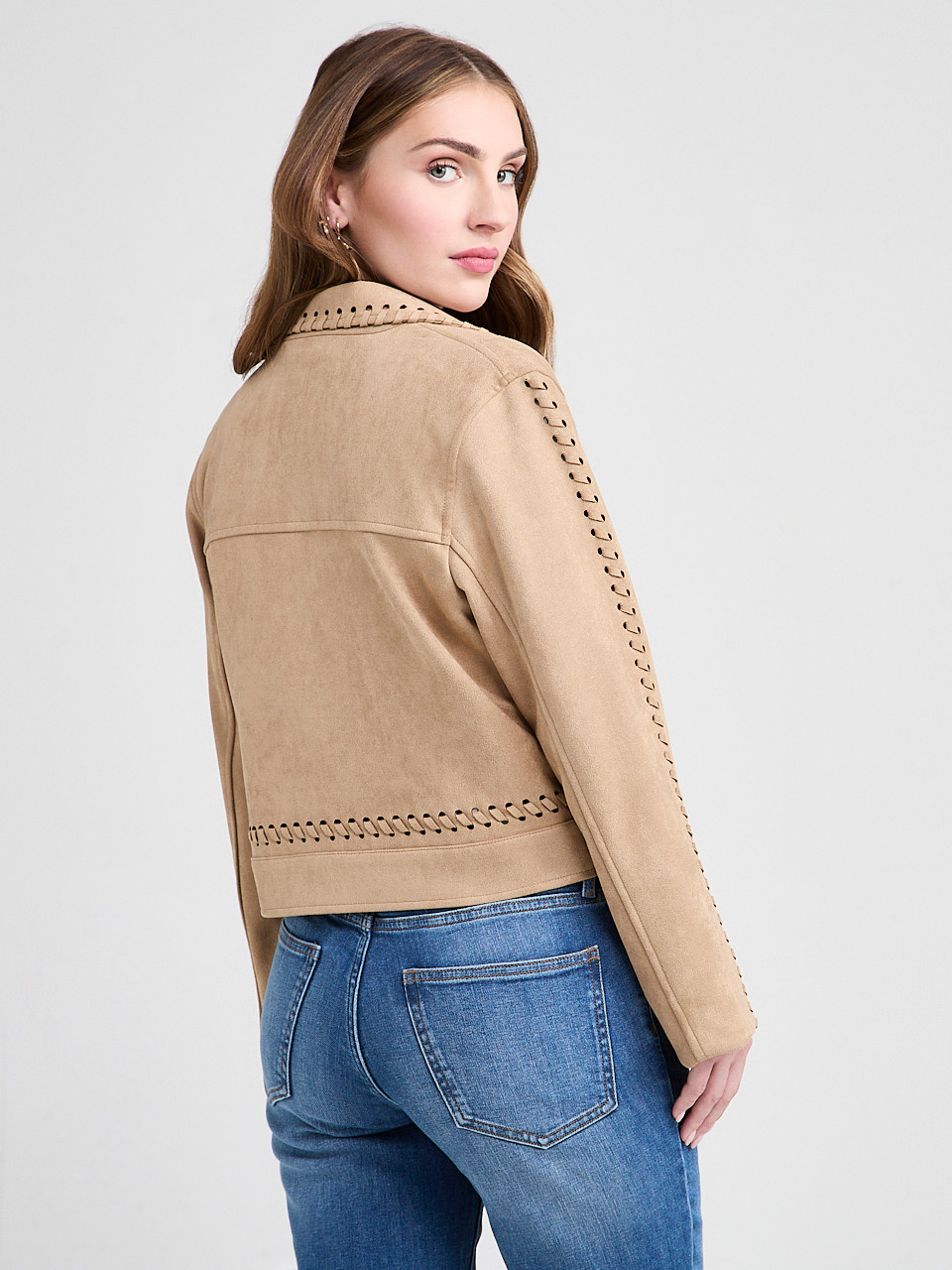 Faux Suede Western Jacket